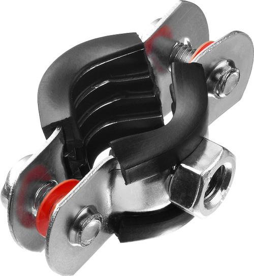 Хомут трубный с гайкой, 3/8″, 10шт, оцинкованный, ЗУБР