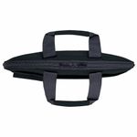 Сумка портфель HEIKKI NOVATION (ХЕЙКИ) с отделением для ноутбука 13-14", багажная лента, черная, 28х38х3 см, 272594