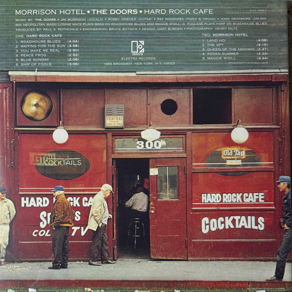 Виниловая пластинка The Doors ‎– Morrison Hotel LP