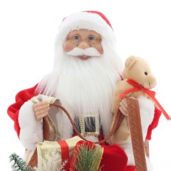 GAEM Дед Мороз на санях, L51 W22 H48 см