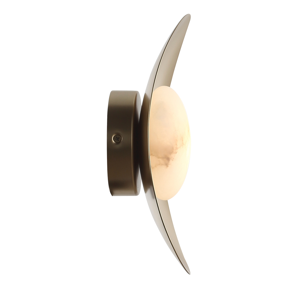 Светильник светодиодный, золотистый, алебастр, PEARL, LED, 7