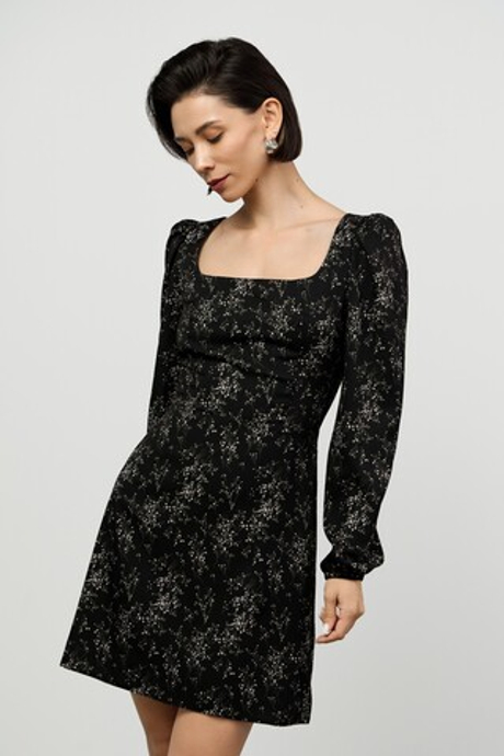 Платье-каре мини