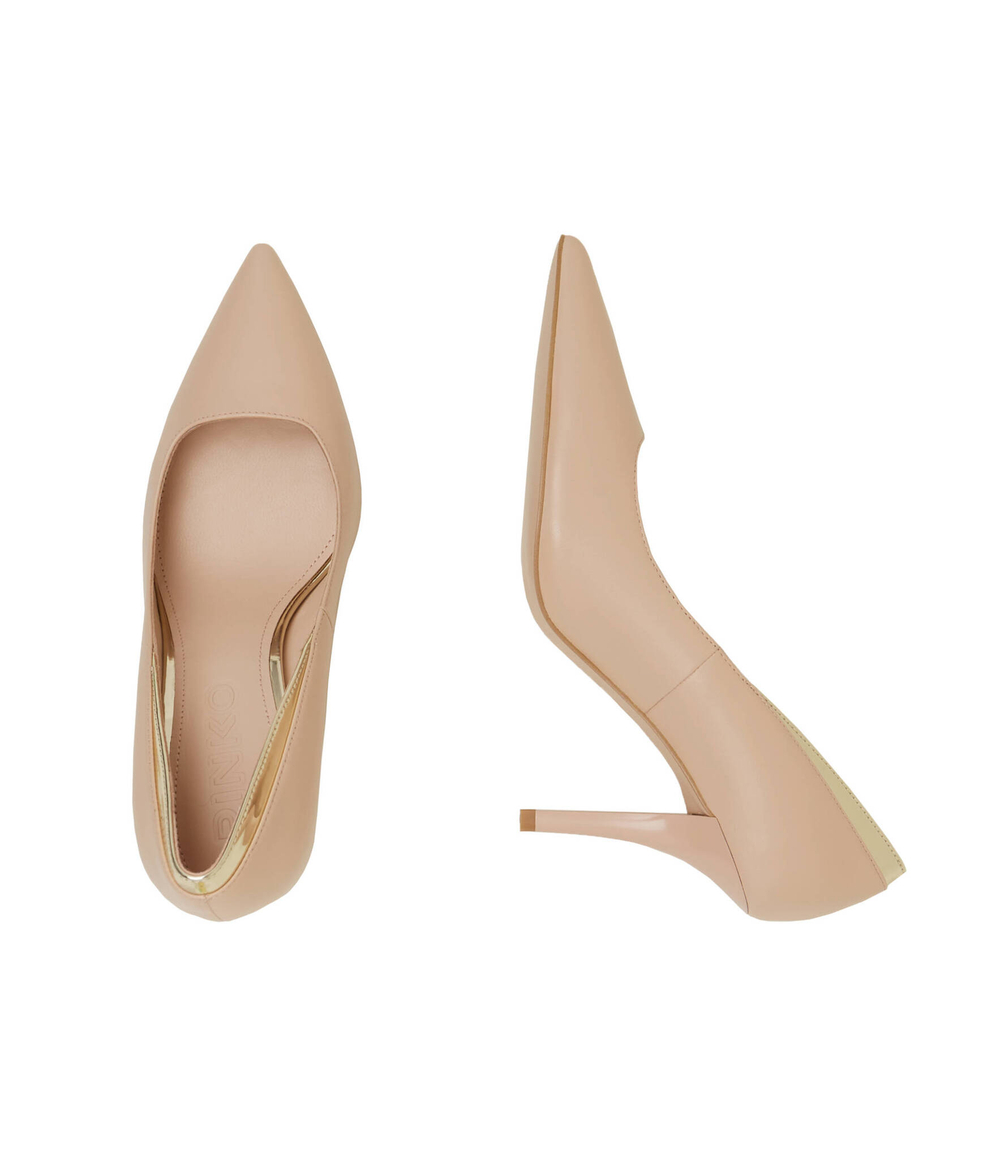 Кожаные туфли на шпильках lucy Pinko - бежевый(SD0029 P012)