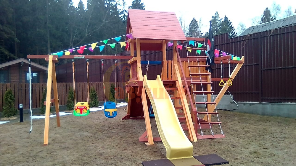 Деревянный игровой комплекс Савушка Lux - 6