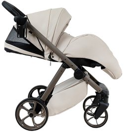 Детская коляска Pituso Sole Leather 2 в 1 PMPL/02 Latte