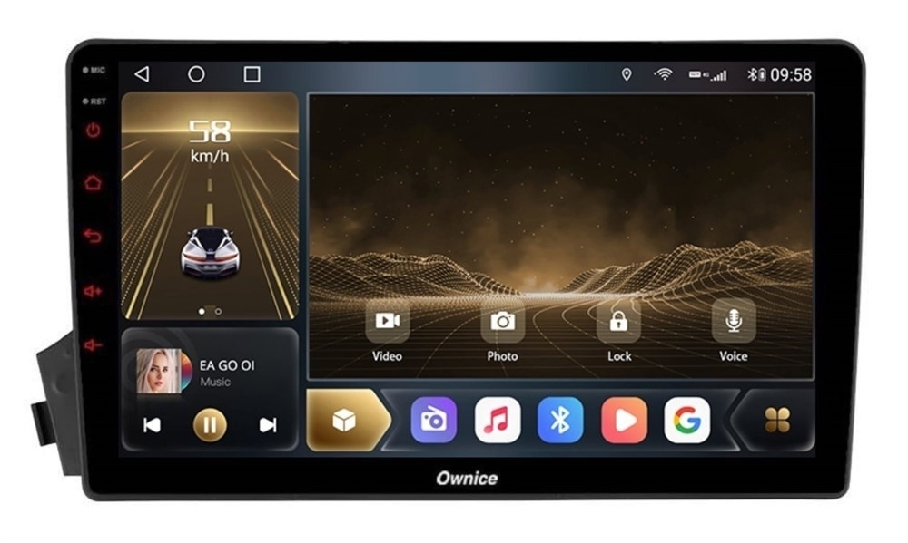 Штатная магнитола OWNICE OL-9303-Q для SsangYong Kyron, Actyon, Actyon Sports 2005-2015 на Android 10.0