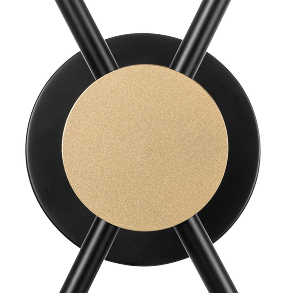 815620 Бра CROCO 2х40W E14 ЧЕРНЫЙ МАТОВЫЙ/ЗОЛОТО