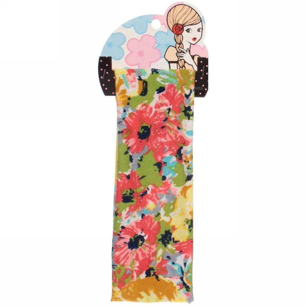 Повязка на голову «Britney Room», принт цветы, микс 6 цветов, 20*7см