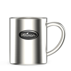 Термокружка Biostal (0,3 литра) c металлической ручкой