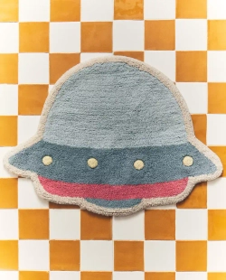 ZARA HOME ДЕТСКИЙ КОВРИК ДЛЯ ВАННОЙ "ЛЕТАЮЩАЯ ТАРЕЛКА", СИНИЙ