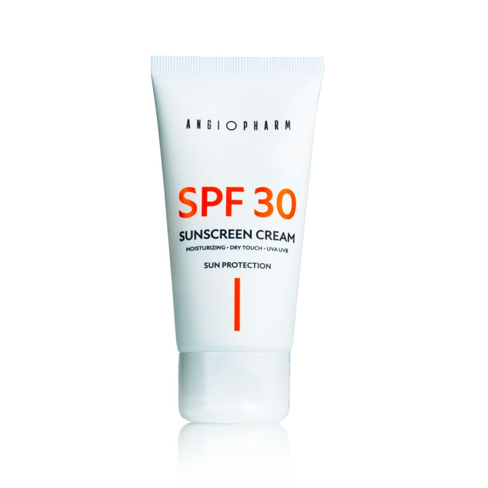 ANGIOPHARM Sunscreen cream SPF 30 - Солнцезащитный крем для лица, 50 мл