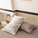 Комплект постельного белья на резинке Сатин Aurora Veil/Вуаль Авроры с Покрывалом AVR008