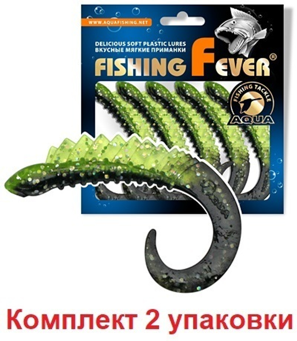 Мягкая приманка твистер FishingFever 6,5cm,2,5g,2 уп по 5 шт