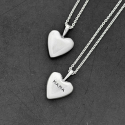 подвес сердце Большая любовь с индивидуальной гравировкой