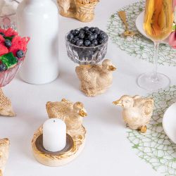 Фруктовница-конфетница Уточка Ханни Айвори