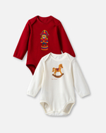 Набор из 4 предметов Jingle toys, Красный/Молочный