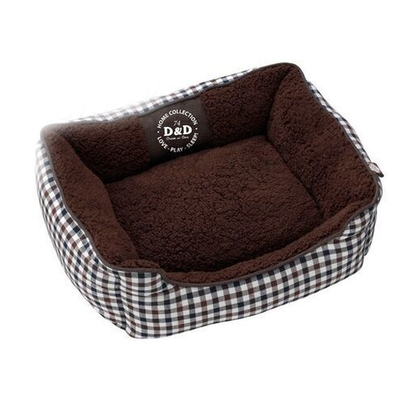 Ebi лежак для животных с бортиками "sweet", коричневый,  80х60х24см!
