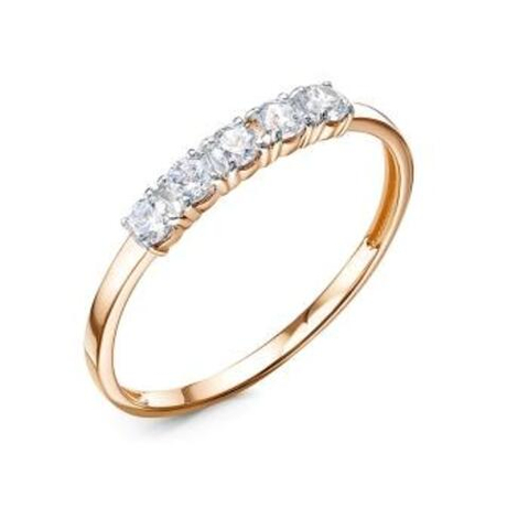 Кольцо из золота с фианитами