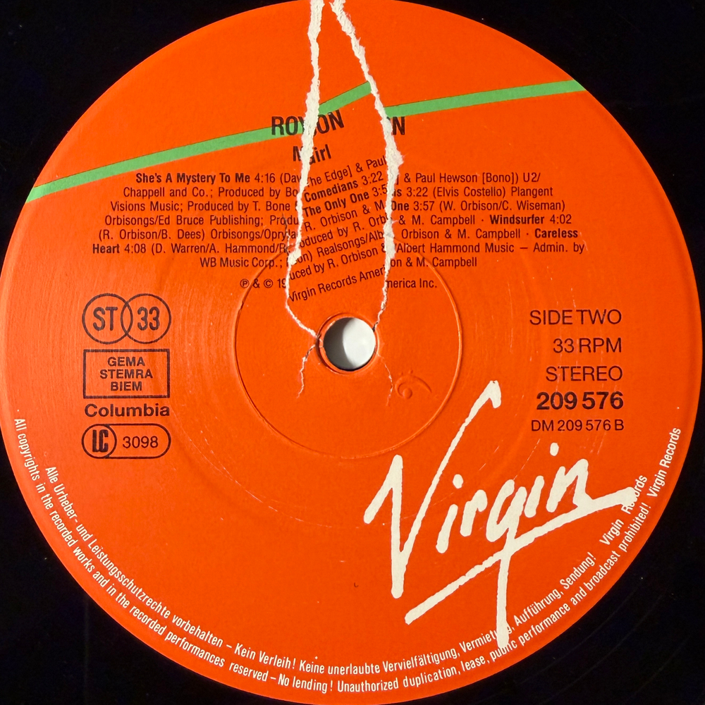 Roy Orbison - Mystery Girl (Европа 1989г.)