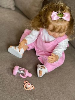 Кукла Реборн виниловая 55см в пакете (FA-037)