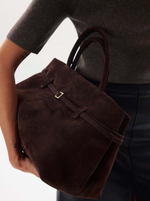 Сумка Manu Atelier Le Cambon 35 Deep Brown Suede