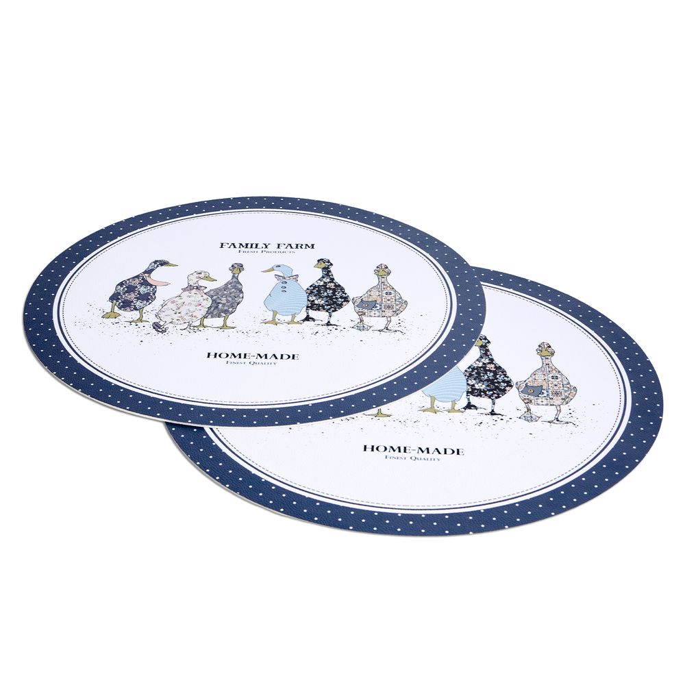 НАБОР ПОДСТАНОВОЧНЫХ САЛФЕТОК "FAMILY FARM" ИЗ 2 ШТ., ДИАМЕТР=38 СМ