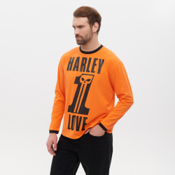 Лонгслив HARLEY ONE LOVE, оранжевый/черный