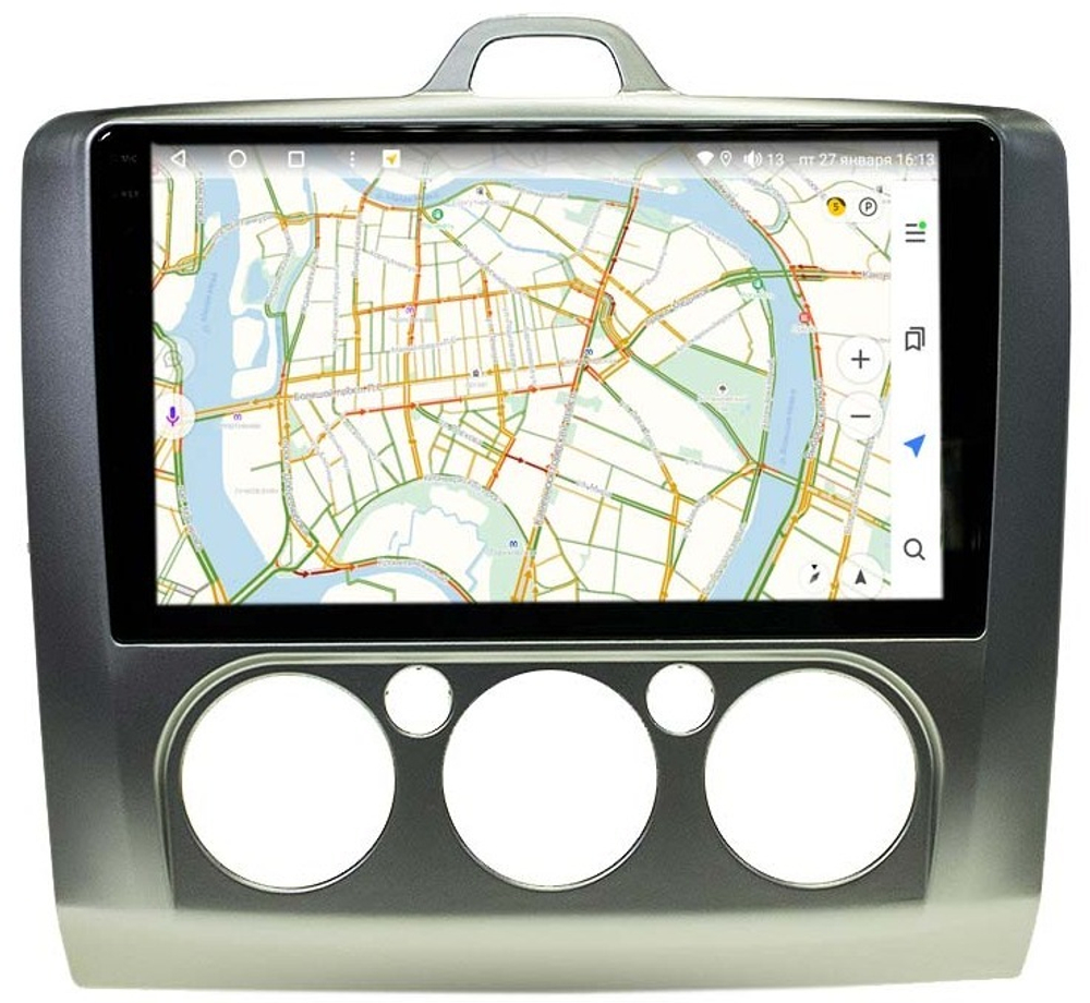 Магнитола для Ford Focus 2005 - 2011 (кондиционер) - Vaycar VA17-003M-2K на Android 13, 8-ядер, 2K QLED, ТОП процессор, CarPlay,4G SIM-слот