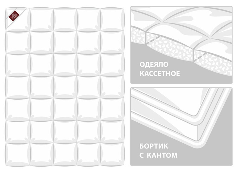 Одеяло всесезонное с бортиком 200х200 German Grass King Down