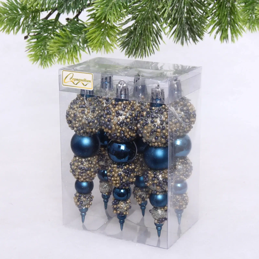 Набор украшений SHINE «Fairy tale» 14 см (6 шт.), night blue