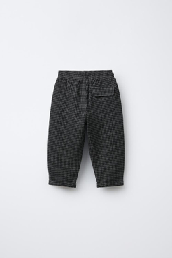 ZARA КОСТЮМНЫЕ БРЮКИ В КЛЕТКУ, СЕРЫЙ