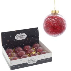 GAEM Набор из 12шт Украшение новогоднее "Шар", D 8 см, L35 W27 H9 см