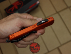 Нож Microtech Ultratech S/E - оранжевая рукоять, стандартный черный клинок RK-364