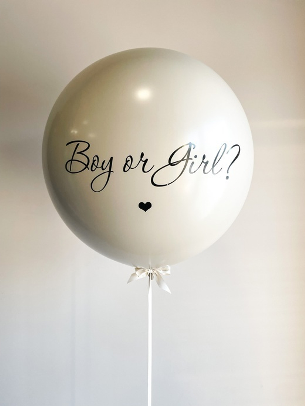 Гендерный шар любым цветом с индивидуальной надписью