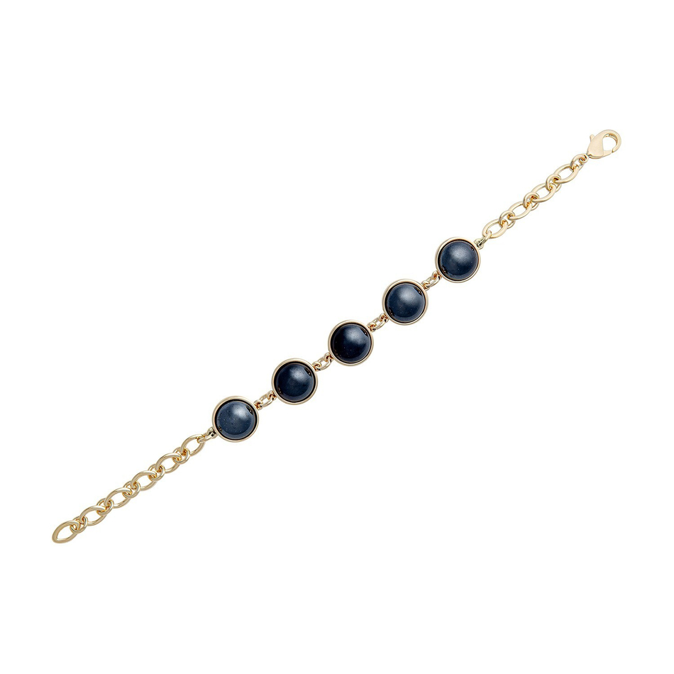 Браслет классический Possebon Pearl Blue Aventurine C1362.23 BL/G