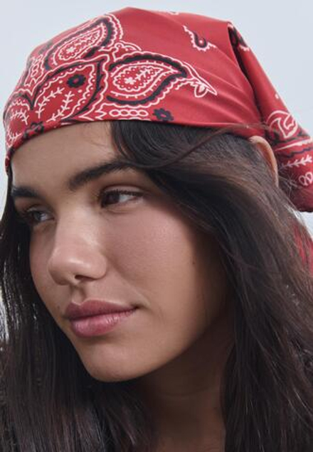 STRADIVARIUS Паток с принтом, красный