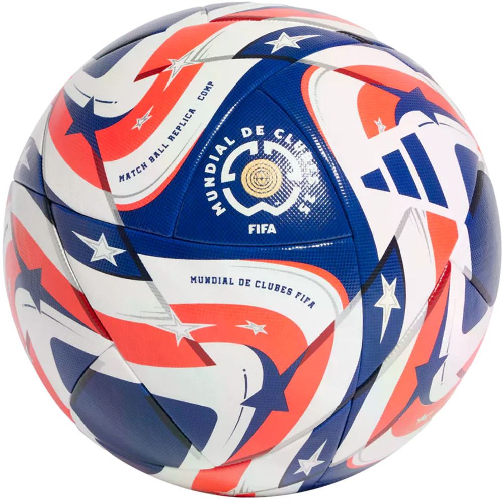 Мяч футб. ADIDAS FCWC Competition JM4742, р.4, 20 пан, ПУ,термосш, бело-сине-красный