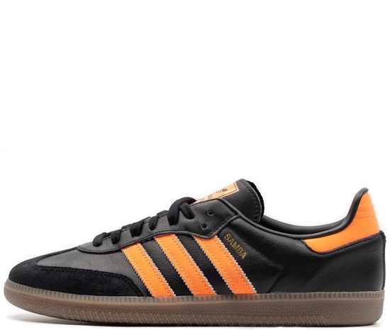 Кроссовки Adidas Samba Black/Orange