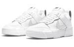 Кроссовки Nike Dunk Low Disrupt "White Silver" (Женская размерная сетка)