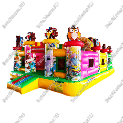 Надувной батут "В гостях у совы", 7*5*3 м