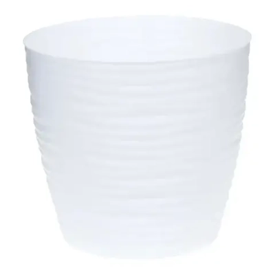 Кашпо ДЮНА D150мм 1,7л с поддоном Белый