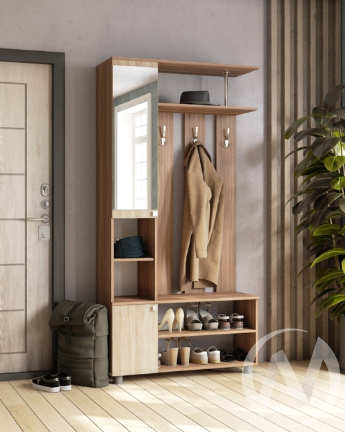 Прихожая Эконом (ясень шимо/дуб сонома)