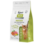 Сухой корм для взрослых домашних кошек Брит BRIT CARE INDOOR STOOL ODOUR REDUCTION с индейкой и лососем 1,5кг