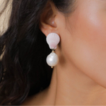 Серьги Nature Bijoux, Spiaggia Rosa, с морской ракушкой и жемчугом, NB26.1-12-90564 (розовый)