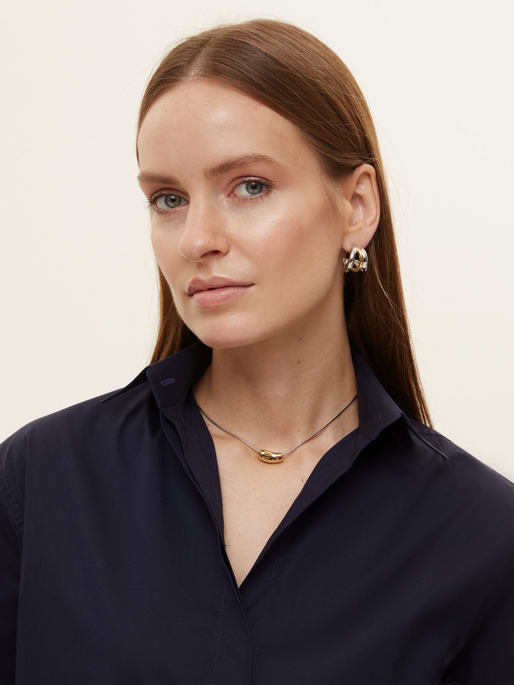 Рубашка Хельсинки чернильно-синий хлопок