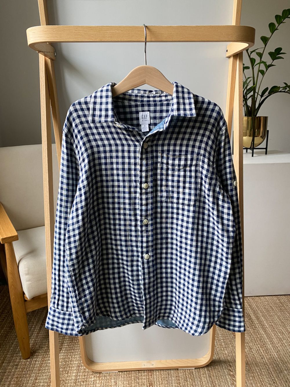 Хлопковая рубашка Gap, 128