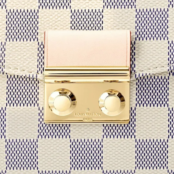 Сумка Louis Vuitton Croisette канва Damier Azur белый