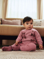 Вязаные свитер и брюки в комплекте для малышей Next E12-223, Розовый