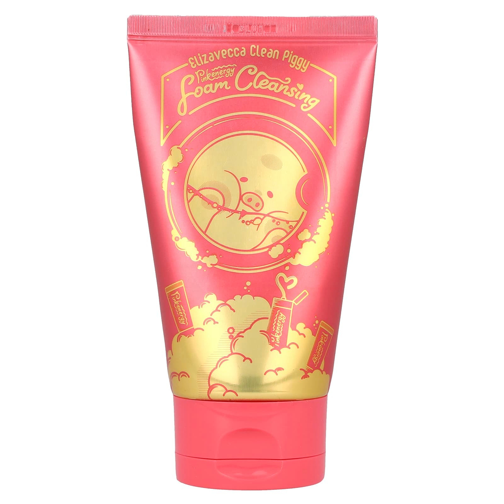 Elizavecca, Очищающая энергетическая пенка Clean Piggy Pink, 120 мл (4,06 жидк. унц.)