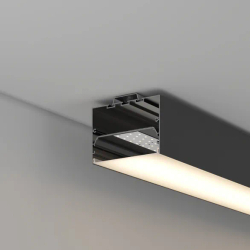 Профиль POWER-W100H70-2000 BLACK (Arlight, Алюминий) 056214